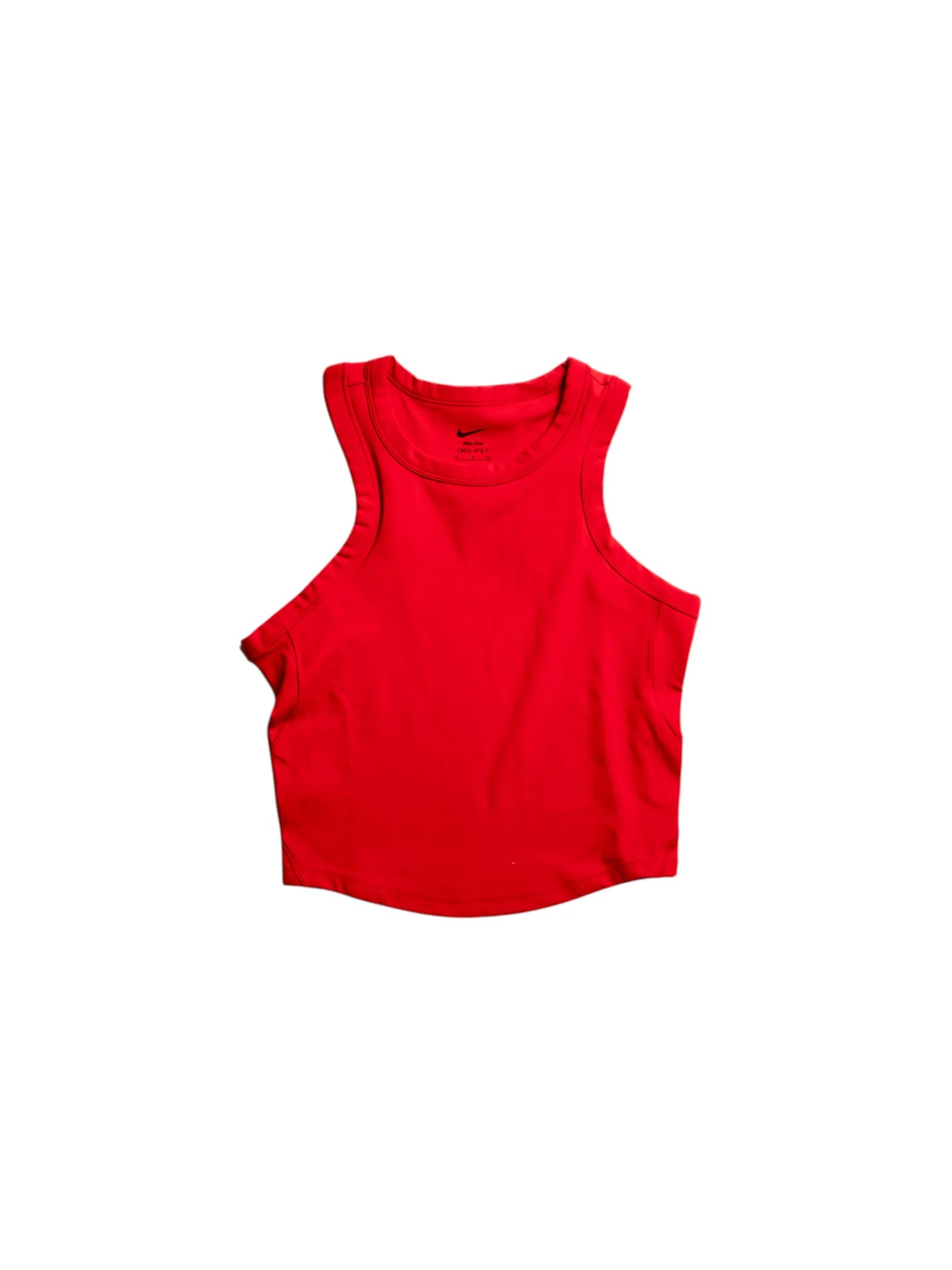 Nike Womens One Fitted Dri FIT Cropped Tank Top