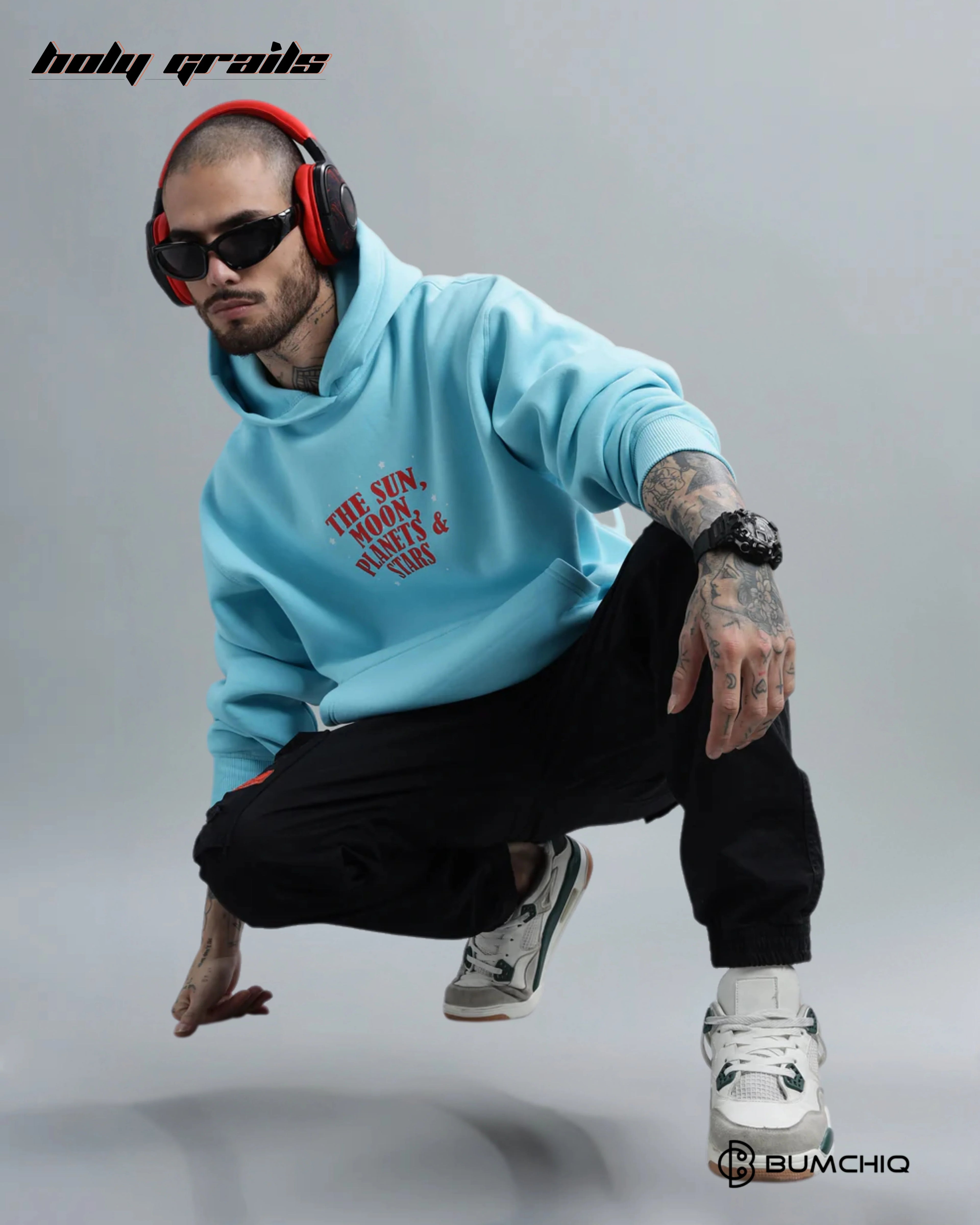 Cosmic Light Blue Hoodie HG x Bumchiq