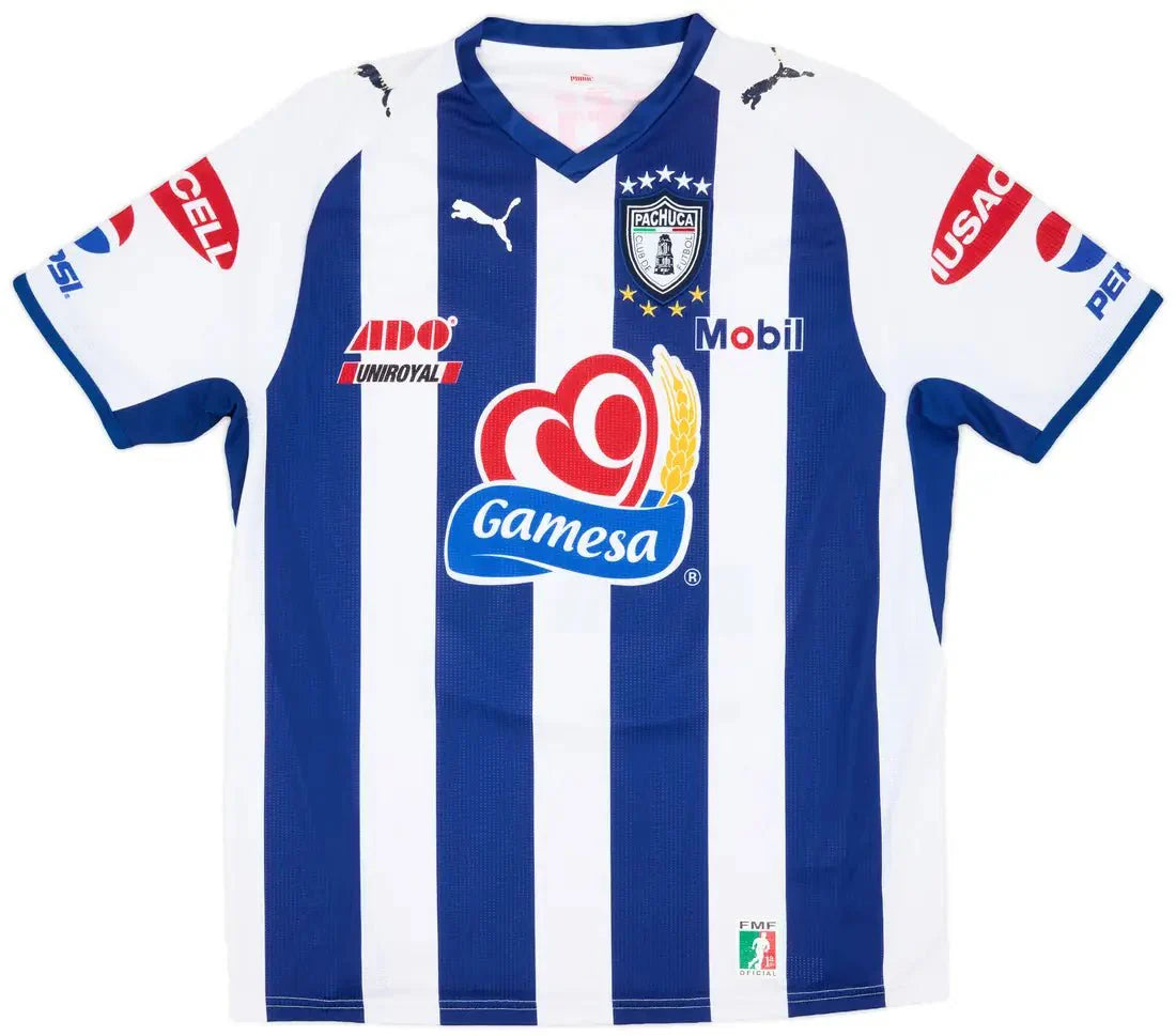 PUMA Pachuca Home Jersey 2008 2009 Navy White