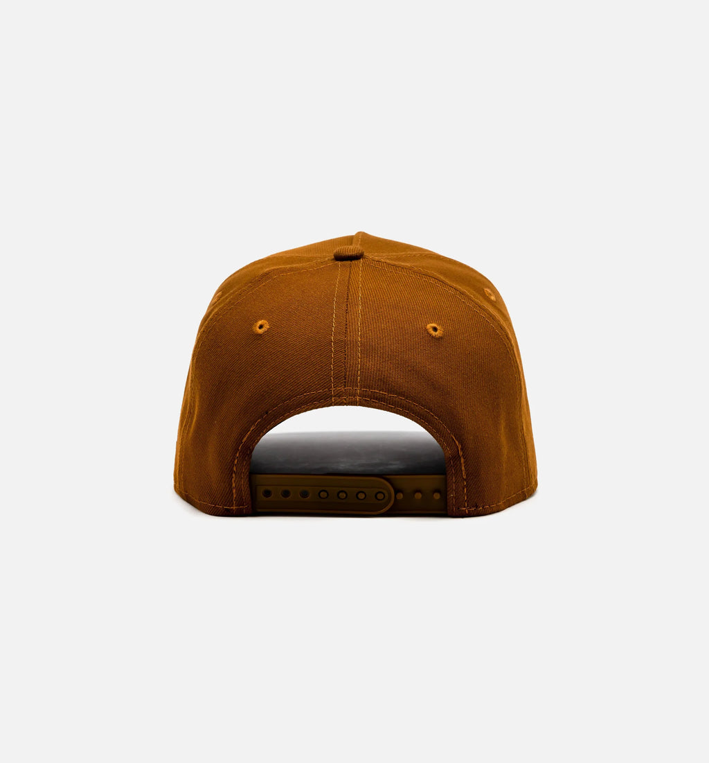 Los Angeles Dodgers Upside Down Logo 9Forty Snapback Mens Hat Toasted Peanut