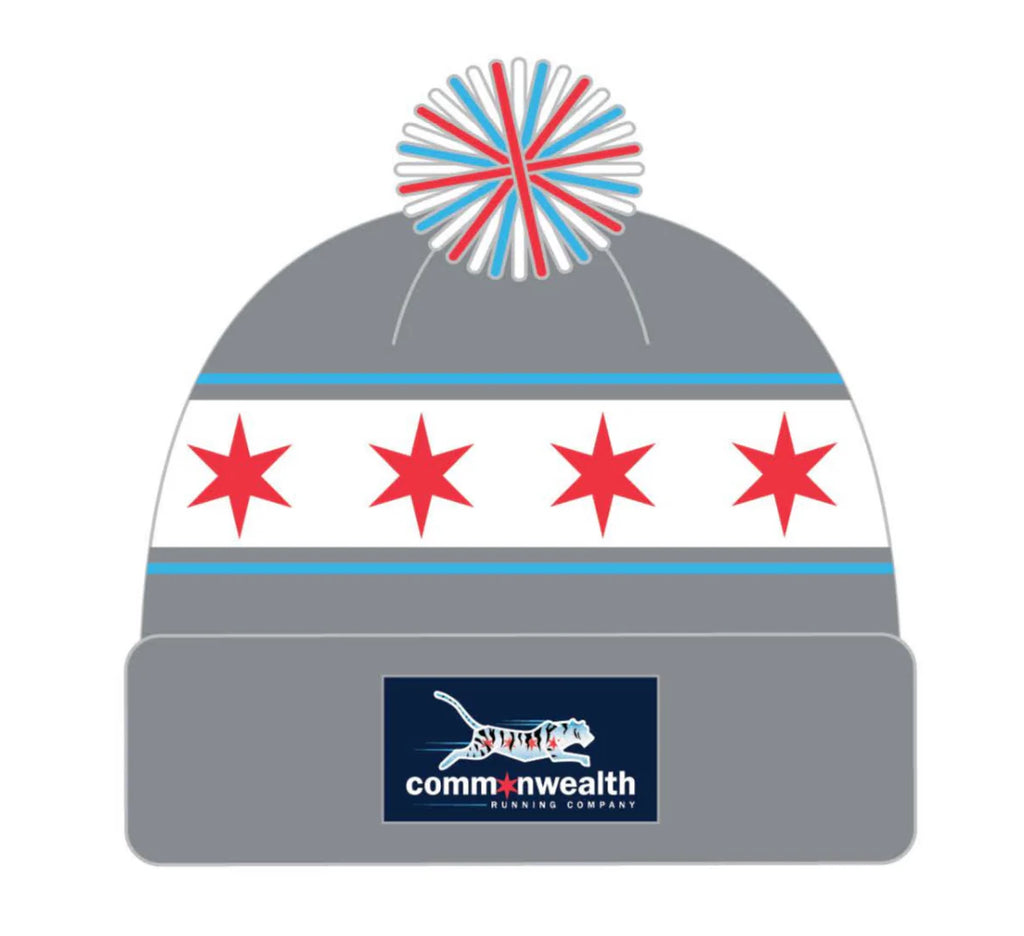 Commonwealth Chicago Flag Pom Beanie 6 Colors