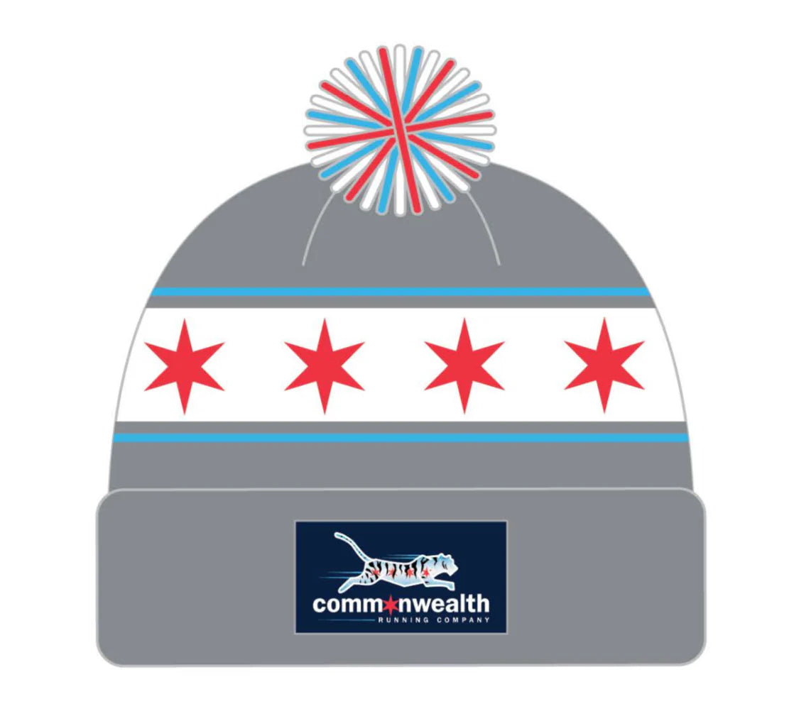 Commonwealth Chicago Flag Pom Beanie 6 Colors
