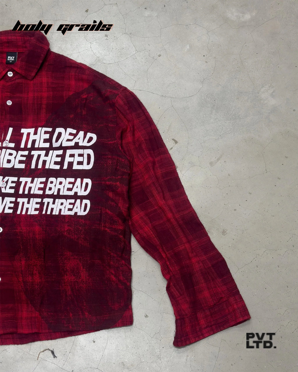 The Butterfly Red Flannel Shirt HG x Pvt Ltd
