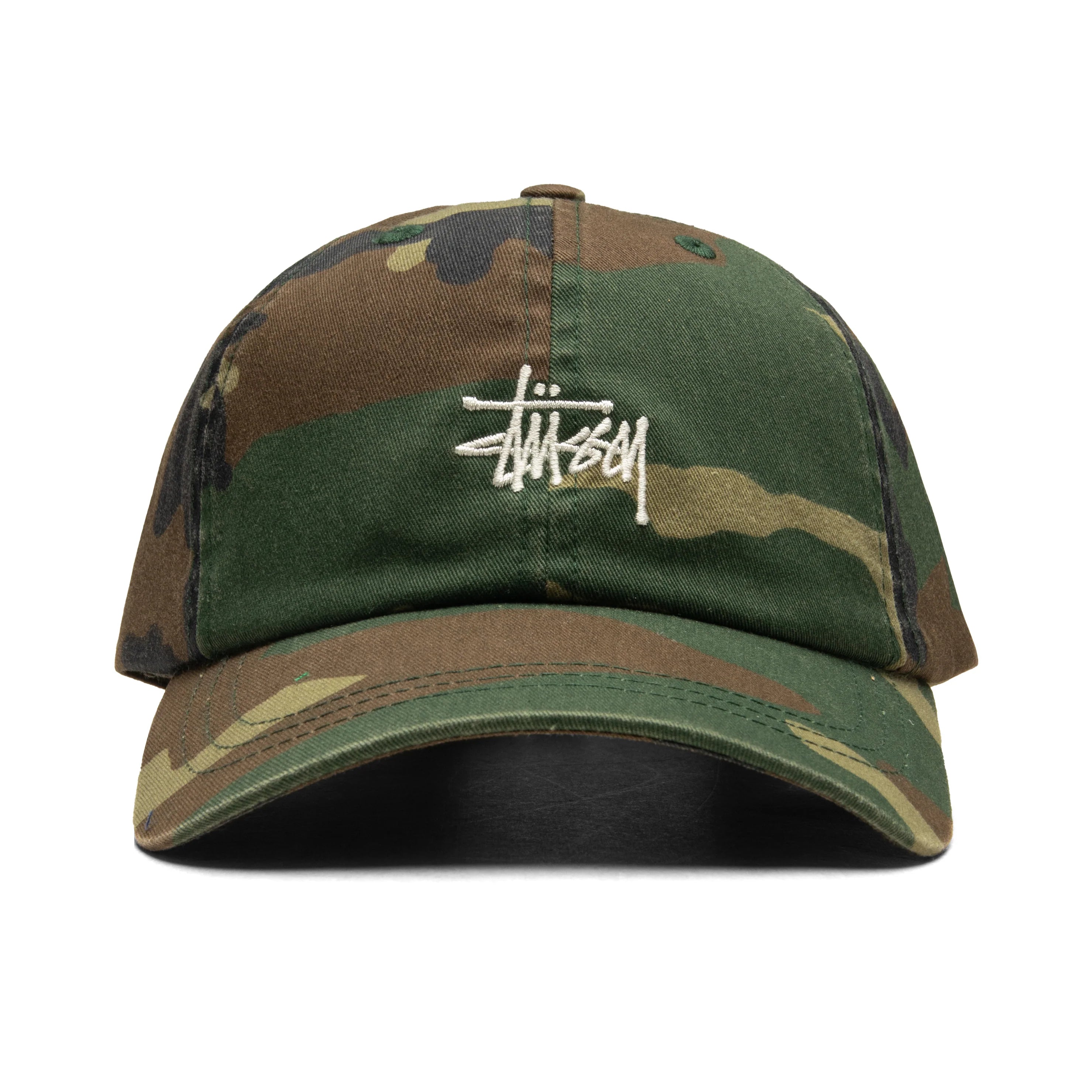 Basic Washed Low Pro Cap Woodland Camo
