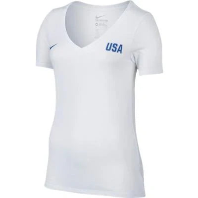 Nike USA Womens Match Tee White