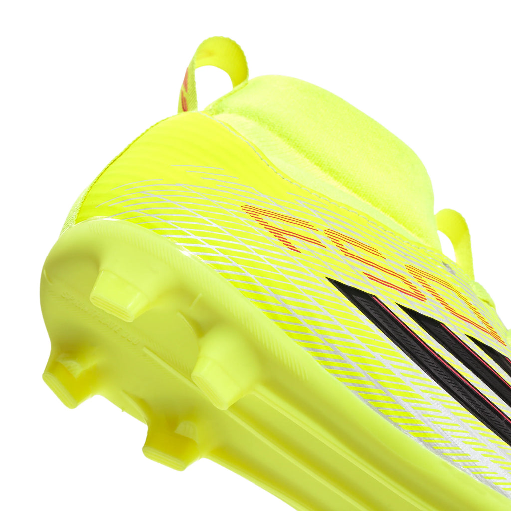 adidas F50 League Mid Cut FG MG Firm Ground Multi Ground Youth Soccer Cleats Yellow Black