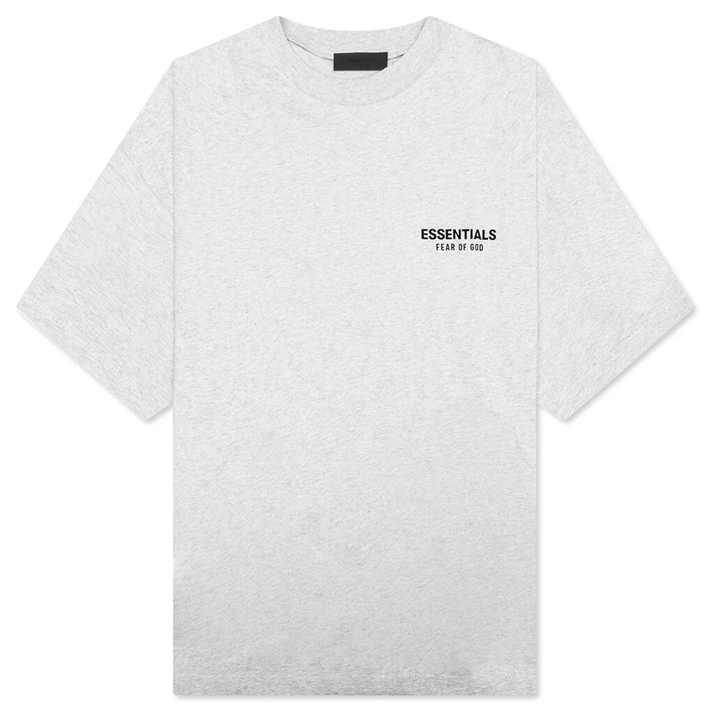 Jersey Crewneck T Shirt Light Heather Gray