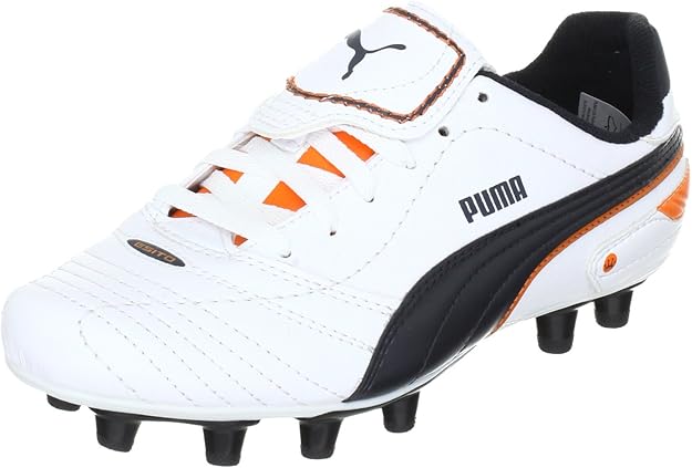 PUMA Esito Finale I FG Firm Ground Soccer Cleats White Navy Orange