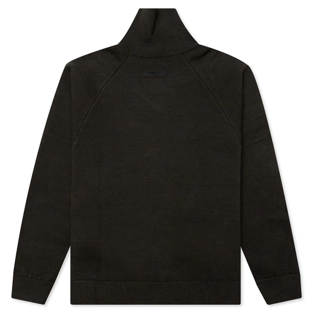 Knit Turtleneck Off Black
