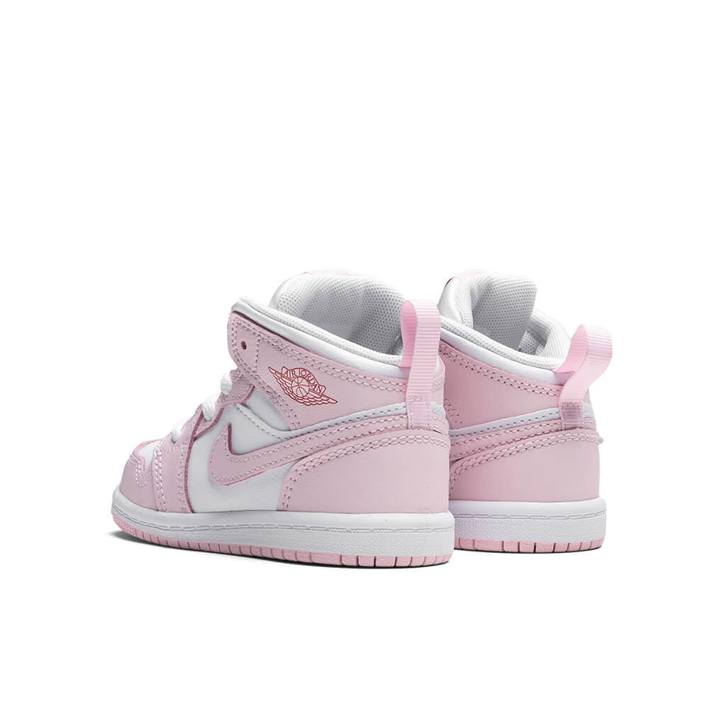 Jordan 1 Mid TD Pink Foam White Fire Red