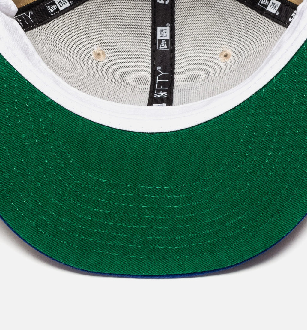 Los Angeles Dodgers Gold Dome 59Fifty Mens Fitted Hat Gold Blue