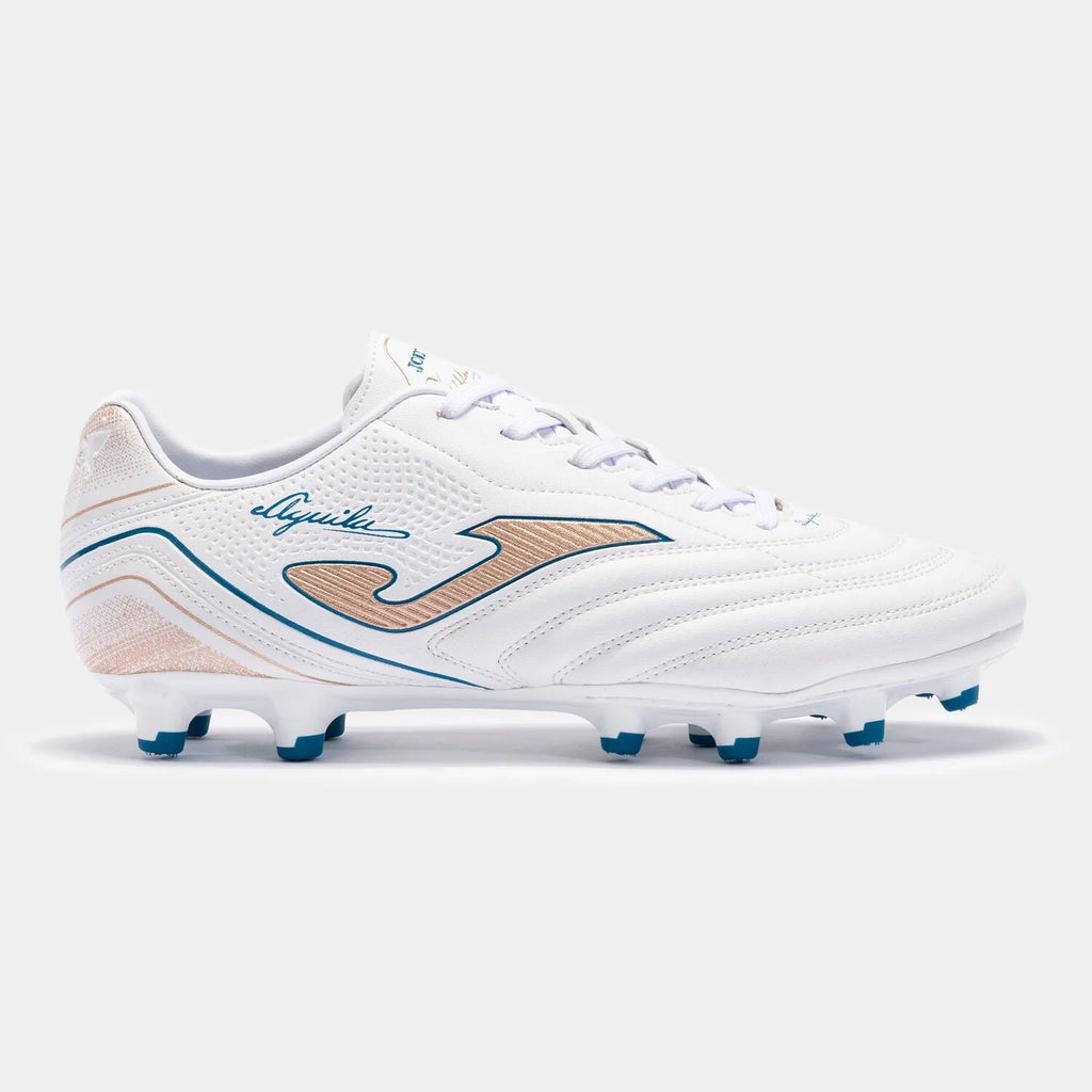 Joma Aguila 2332 FG Firm Ground Soccer Cleats White Gold