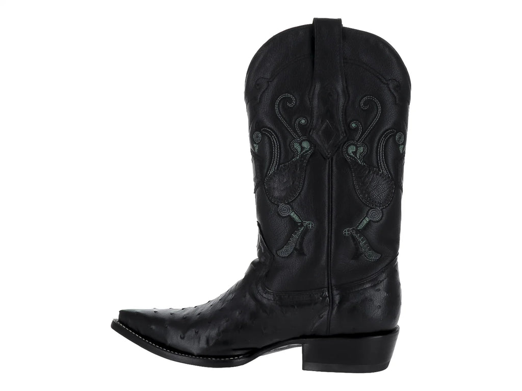 Botas Vaqueras Cuadra Negro Hombre