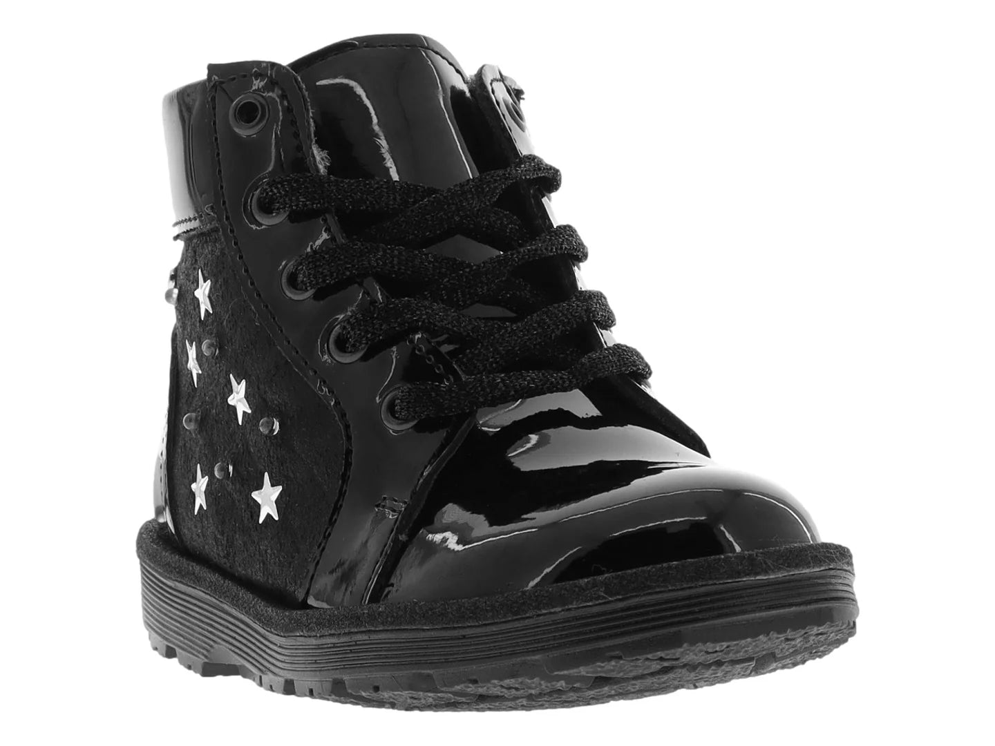 Botas Coqueta Negro Charol para Niña