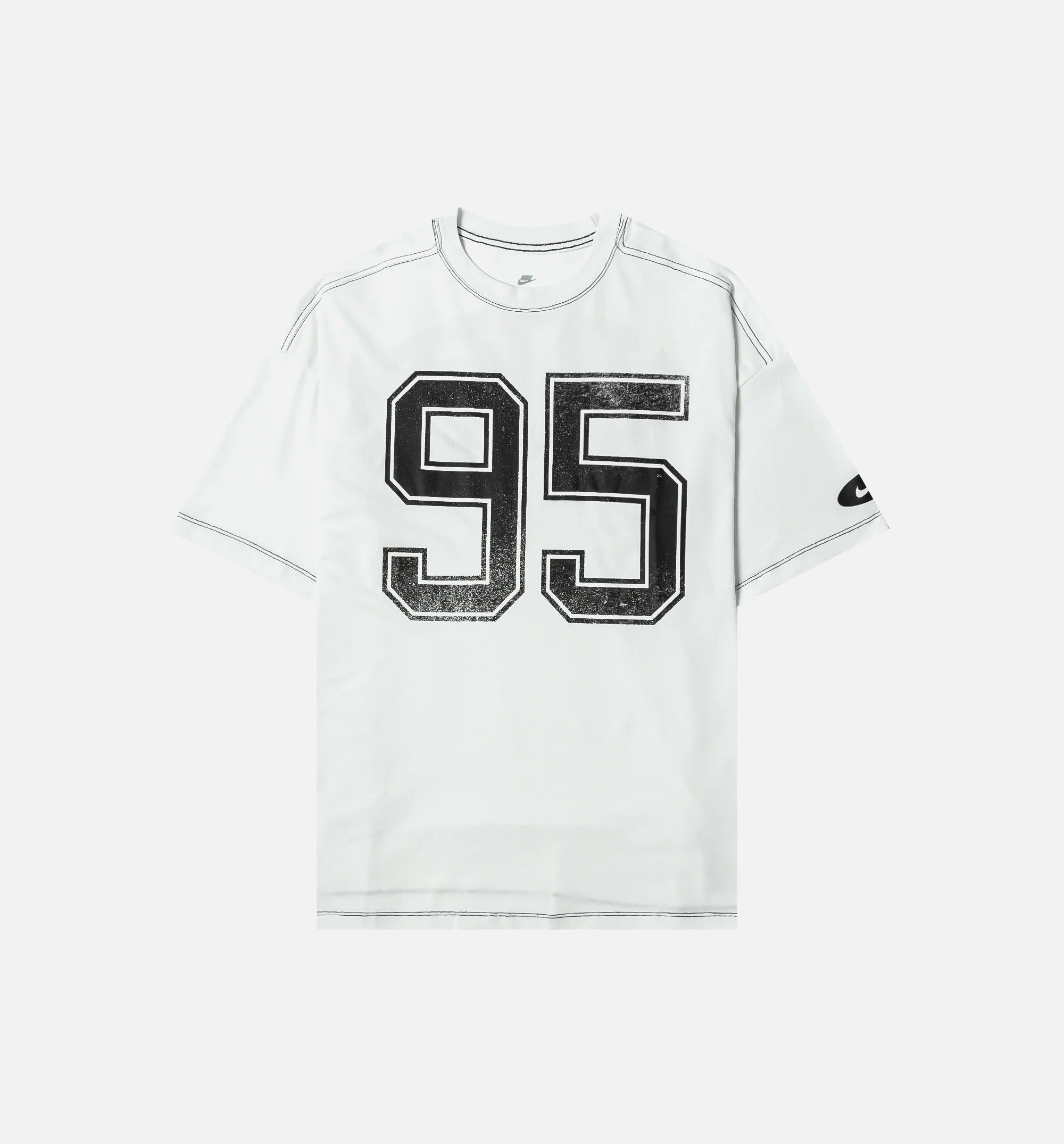 NSW 95 Oversized Womens Short Sleeve Shirt White Black