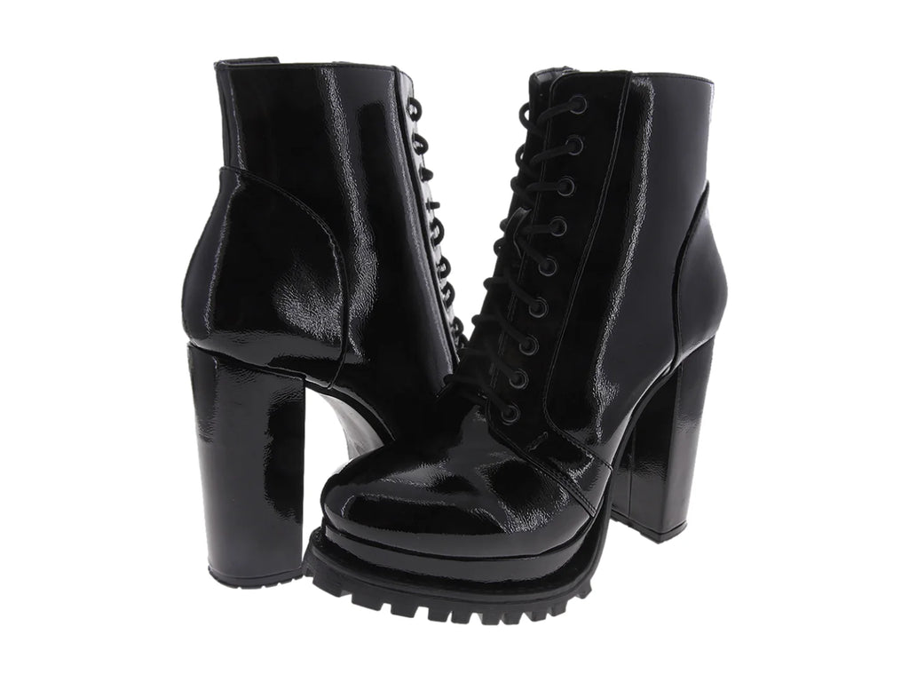 Botas Sarah Serguei Charol Negro para Mujer