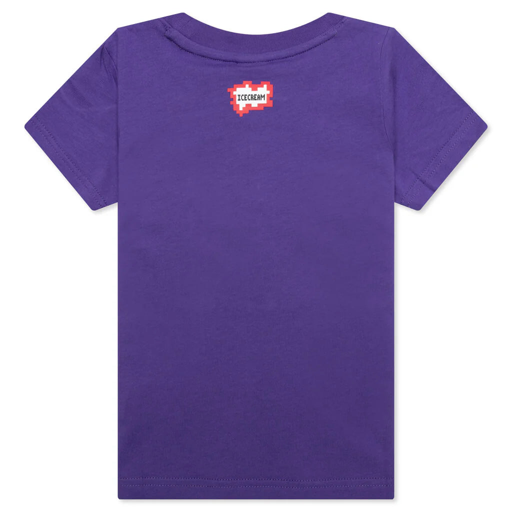 Kids Hand Held S S Tee Prism Violet