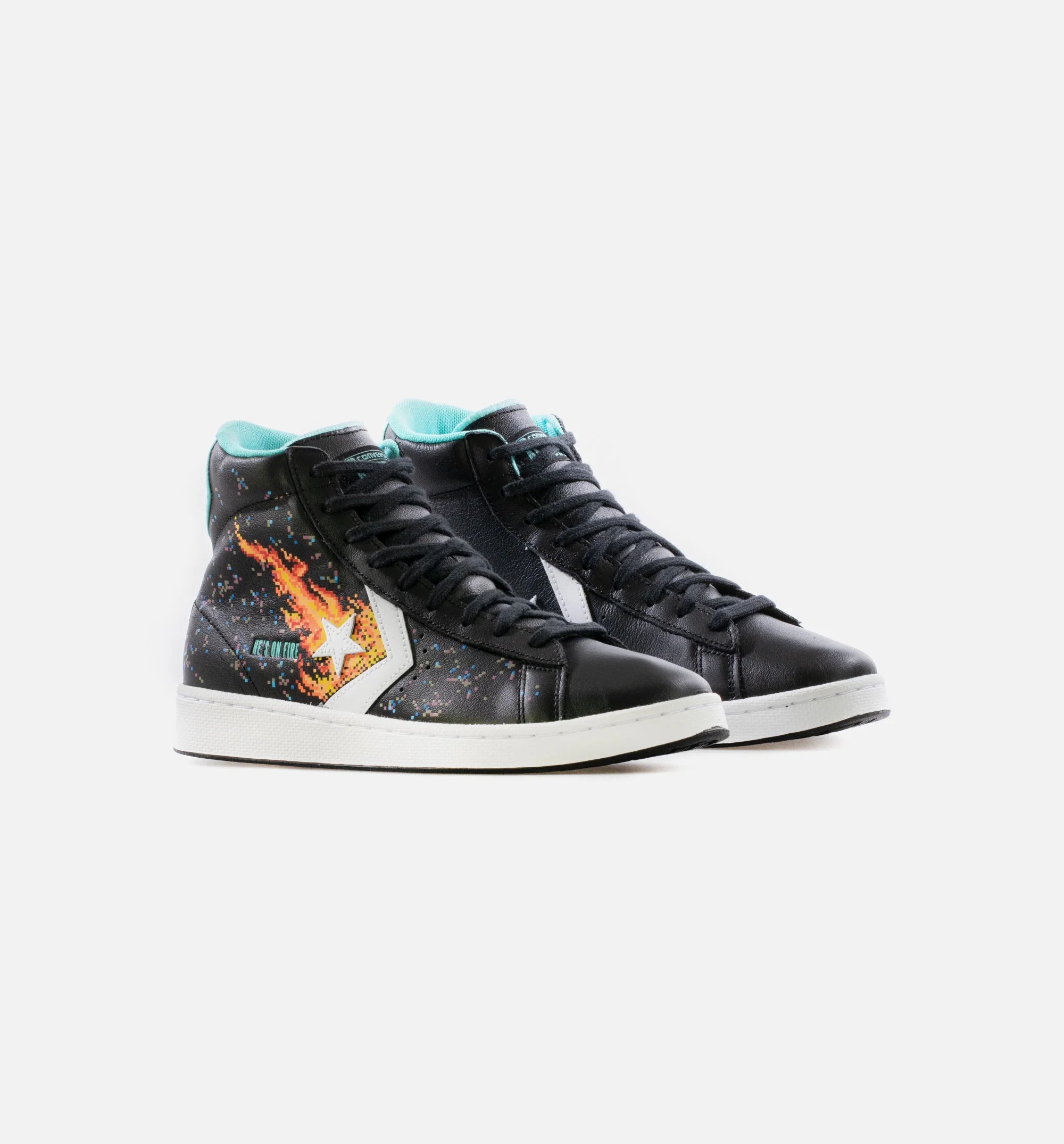 Pro Leather NBA Jam Mens Lifestyle Shoe Black White Orange