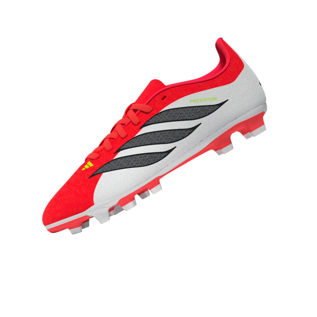 adidas Predator Club FG MG Firm Ground Multi Ground Youth Soccer Cleats Red Black White