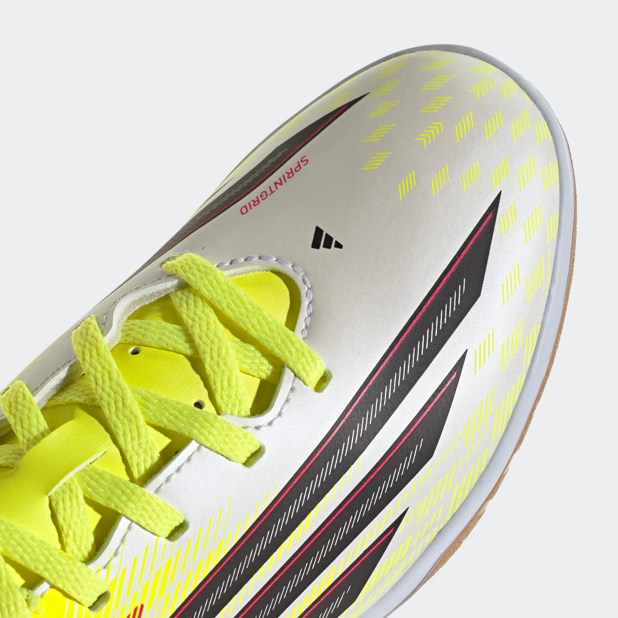 adidas F50 Club IN Indoor Youth Soccer Shoes Solar Yellow Black Lucid Red