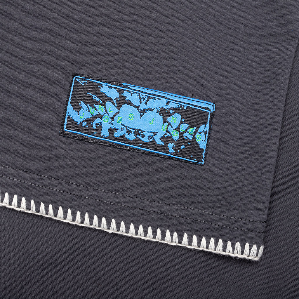 Blanket Stitch Vintage Tee Sun Faded Grey