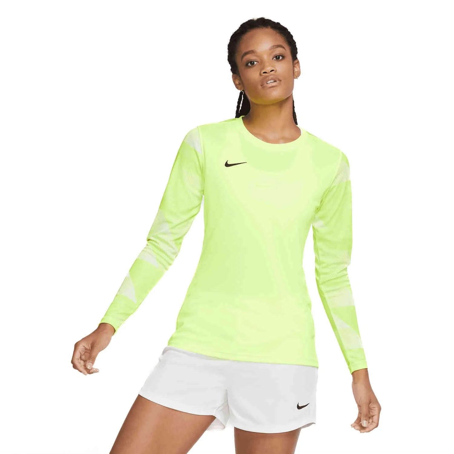 Nike Womens Dri Fit Park IV Goalkeeper Jersey Volt White