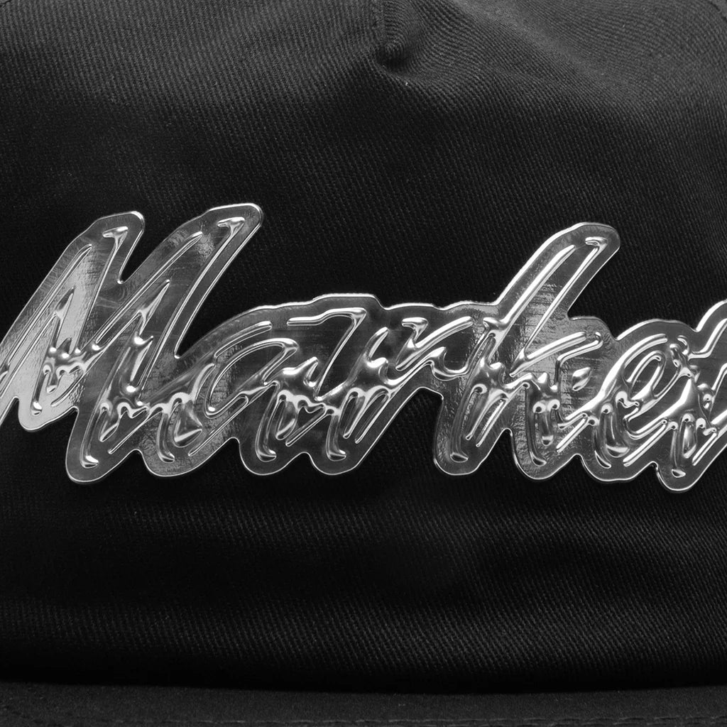 First Or Last 5 Panel Hat Washed Black