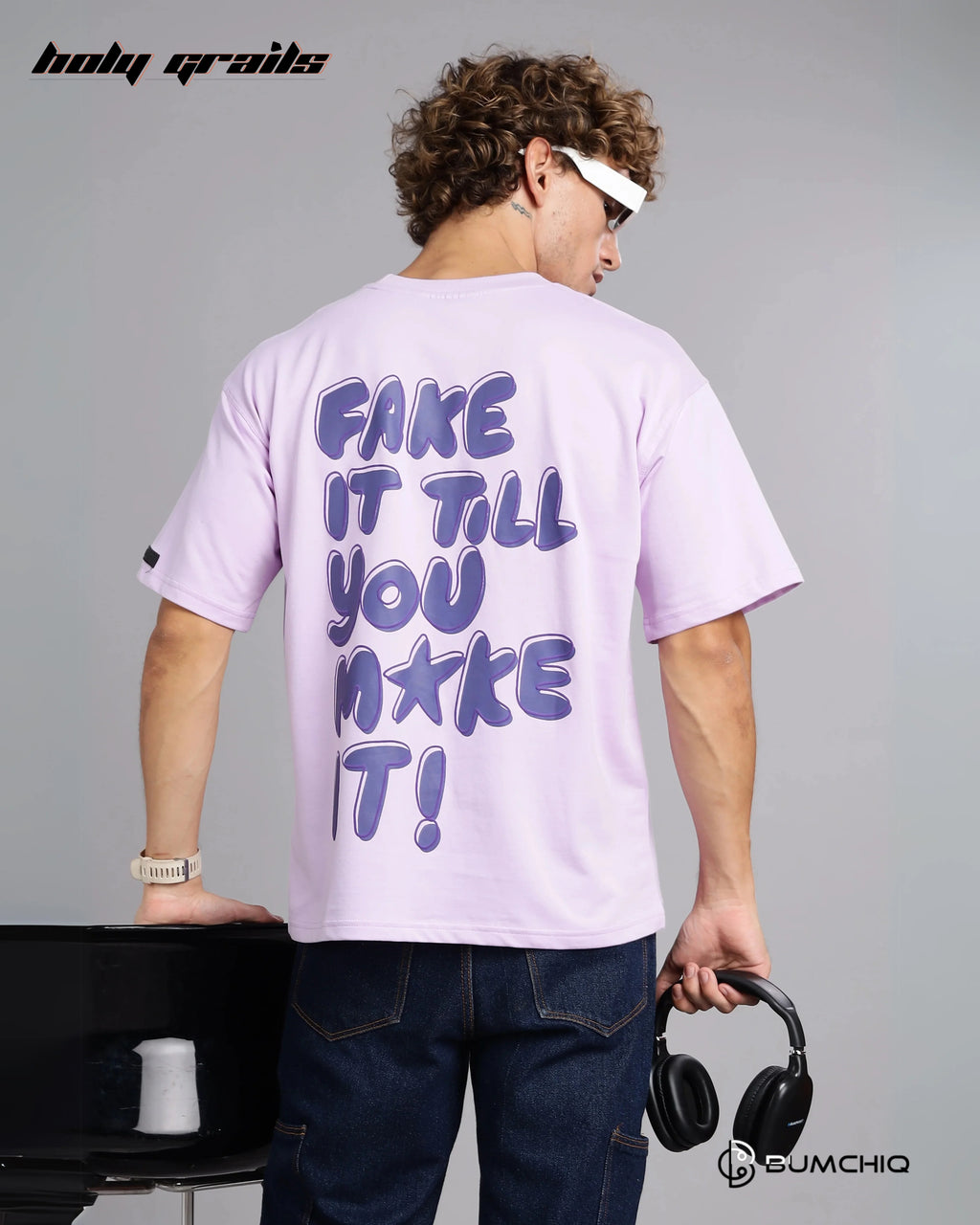 Fake Make Pink Oversize Tee HG x Bumchiq