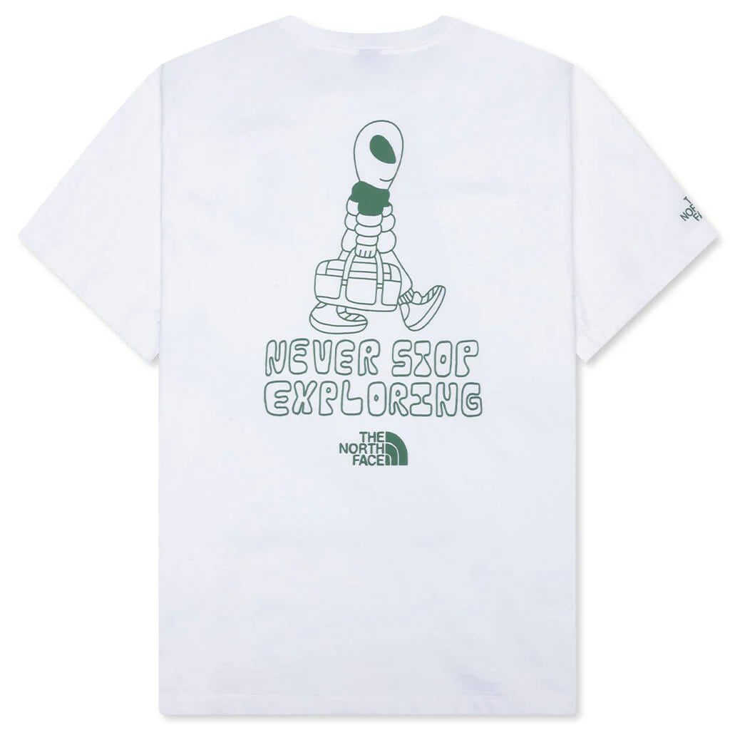 Alien Relaxed S S Graphic Tee White