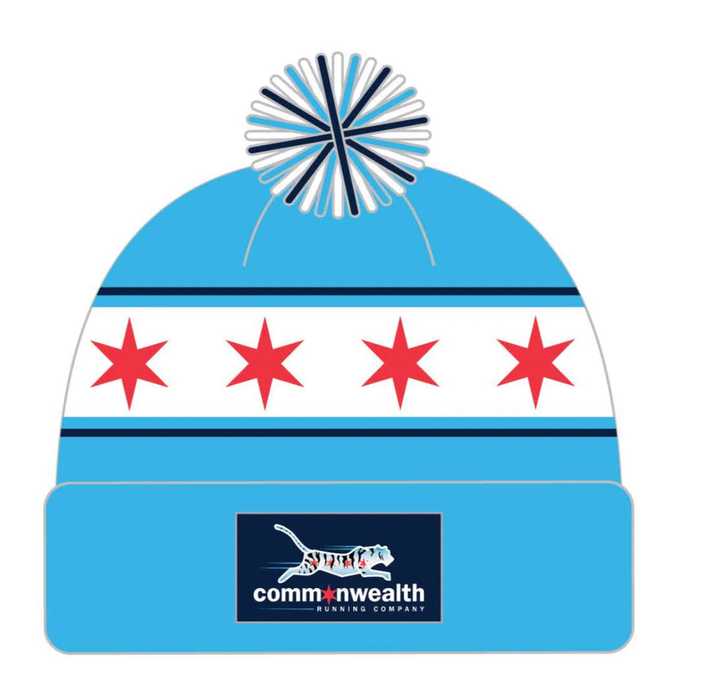 Commonwealth Chicago Flag Pom Beanie 6 Colors