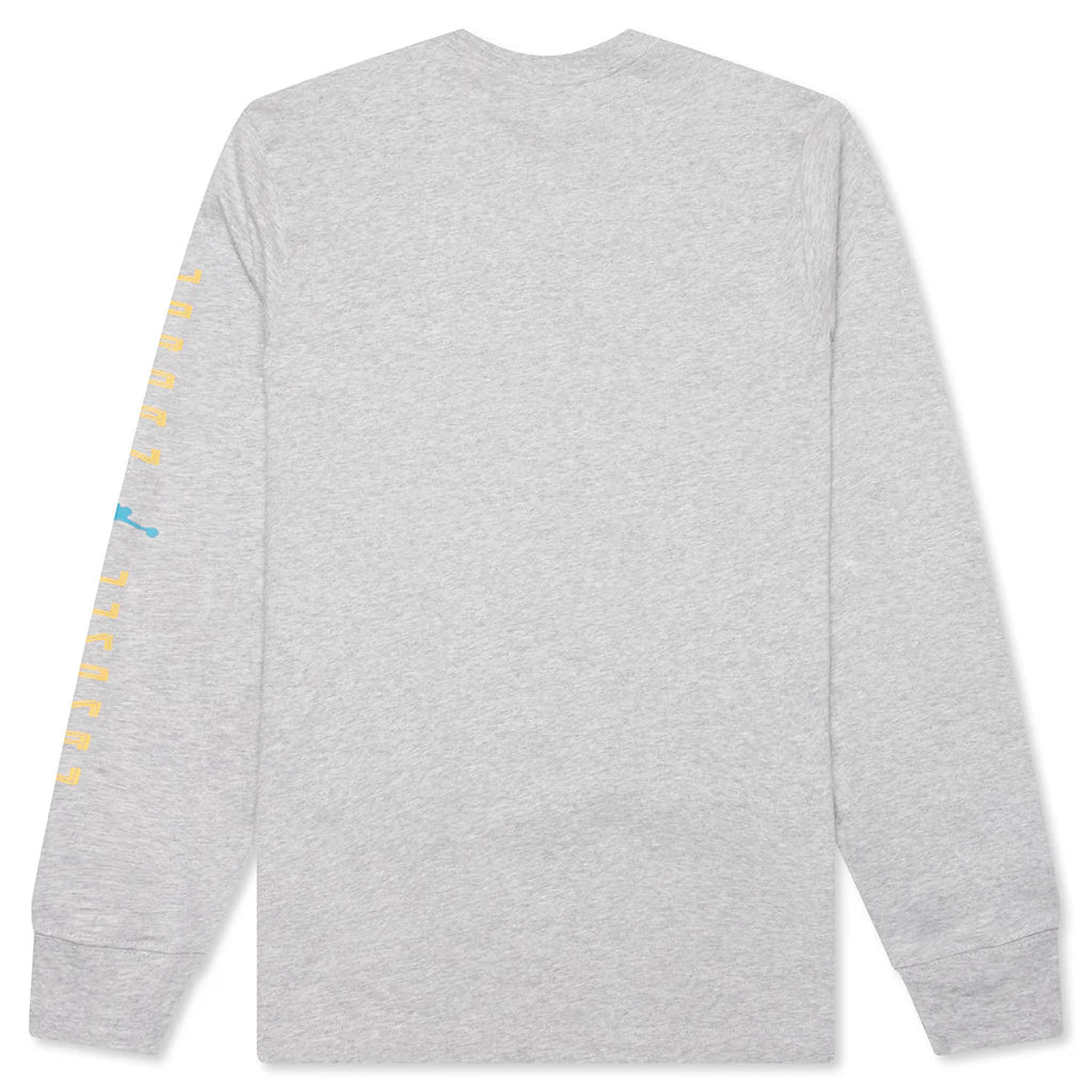 Brooklyn AJ11 Graphic L S Tee Grey Heather