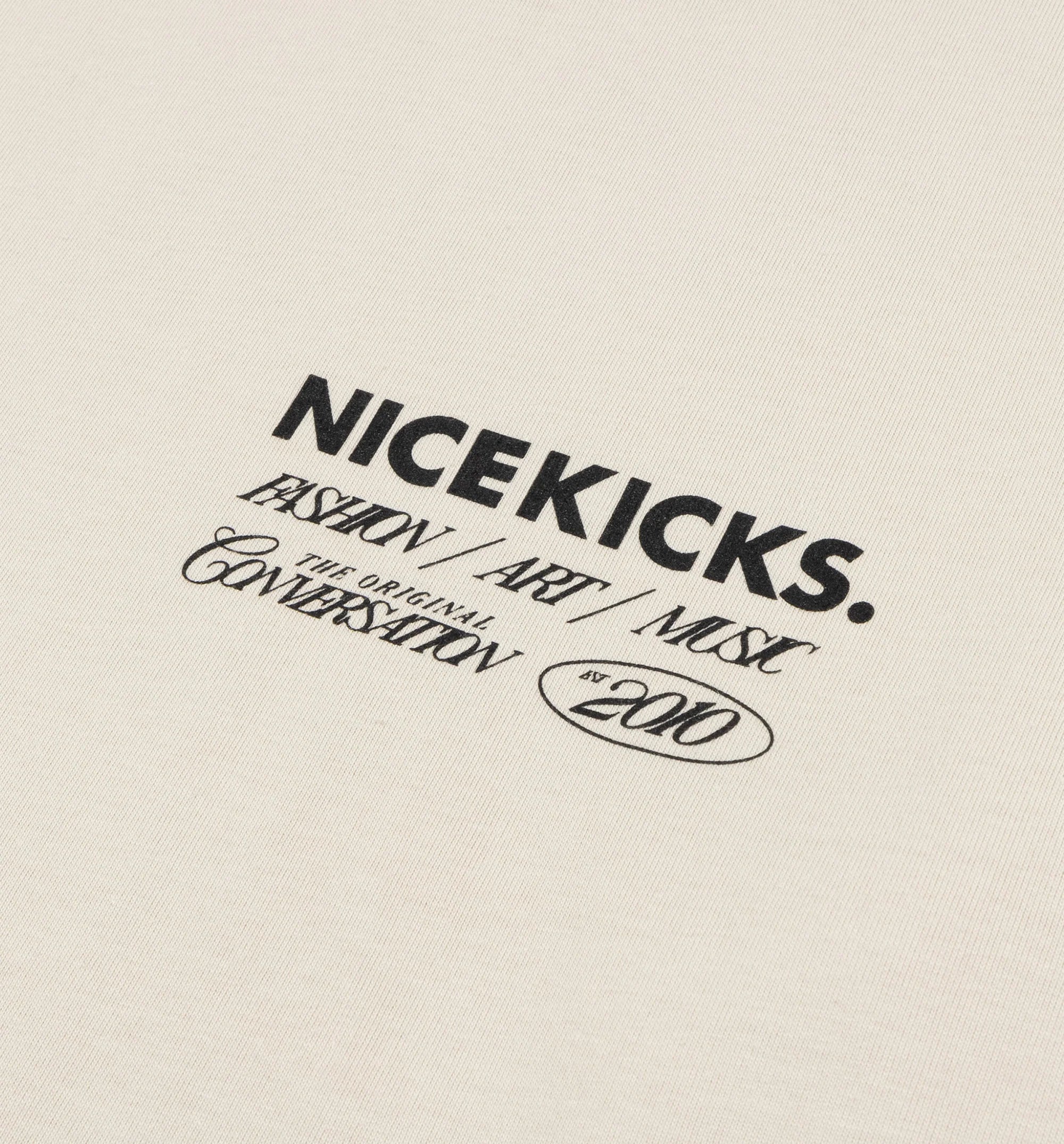 Be Nice Graphic Mens Short Sleeve Shirt Off White