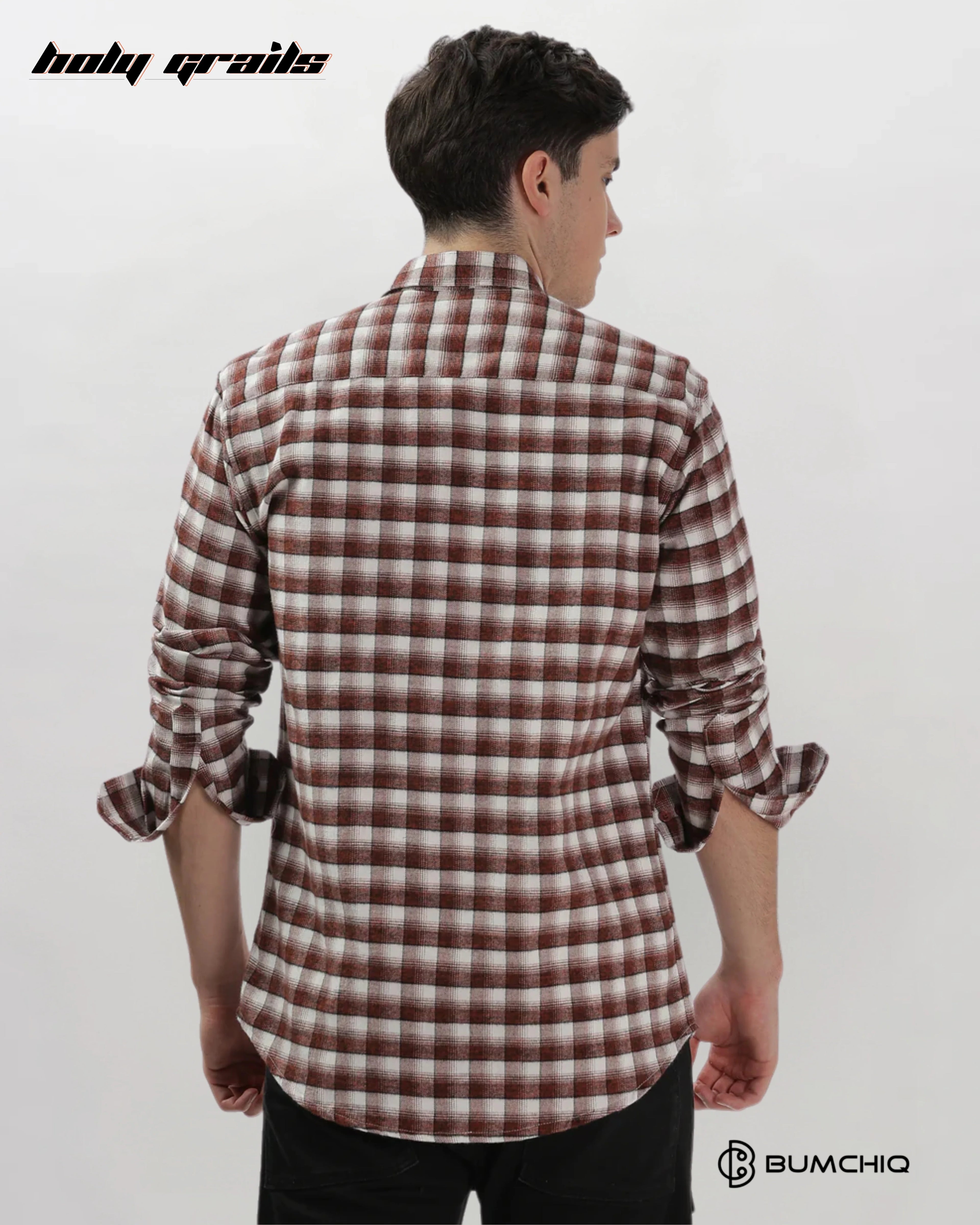 Mini Maroon Flannel Overshirt HG x Bumchiq