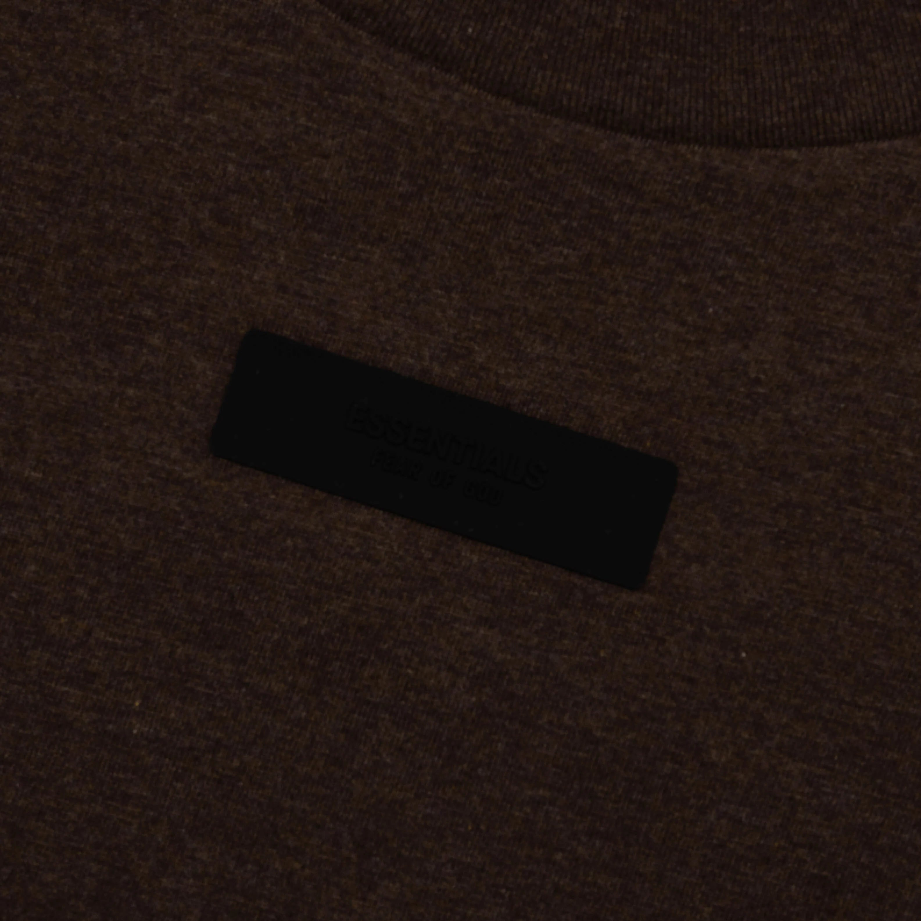 Essentials L S Tee Heather Wood