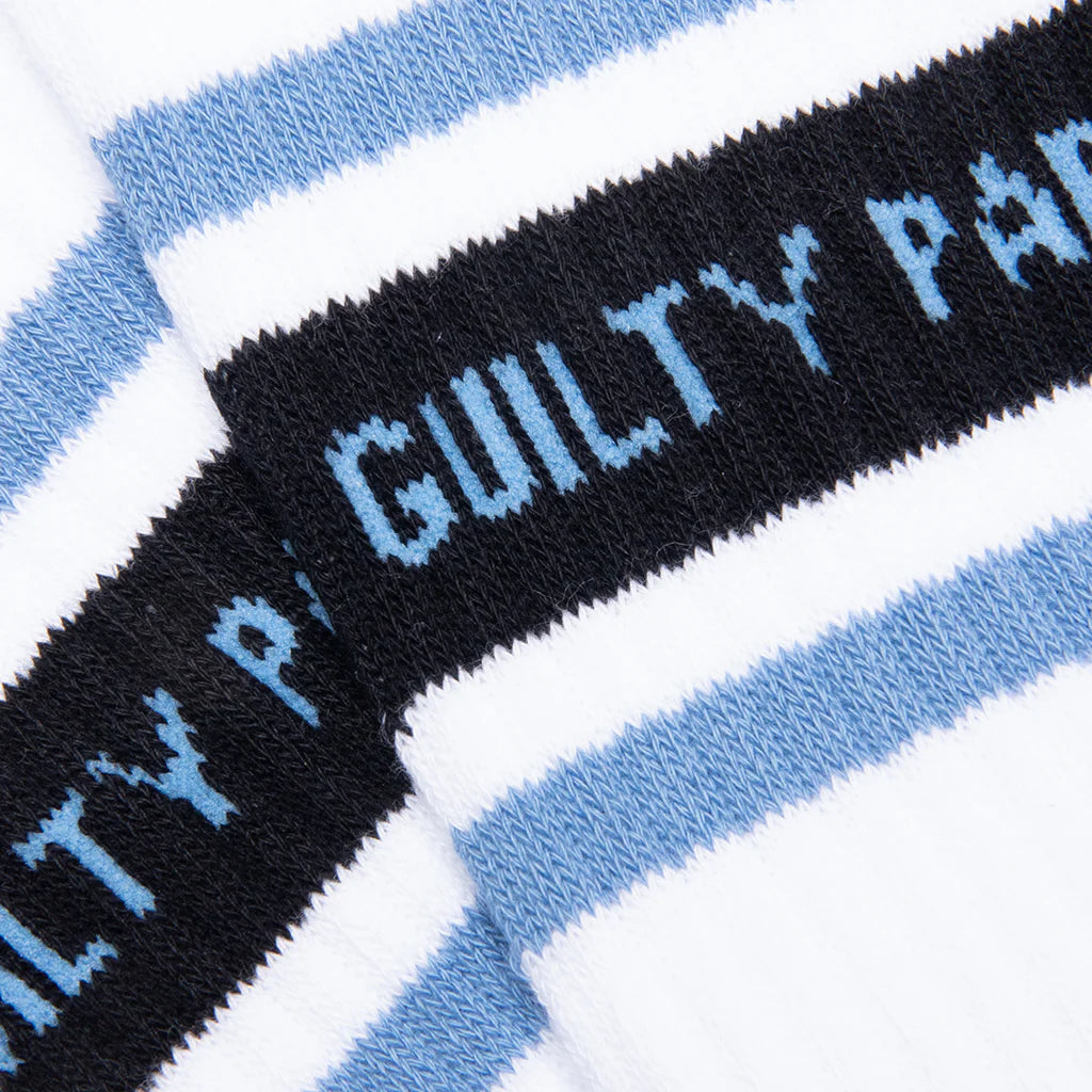 Skater Socks Type 2 White Light Blue