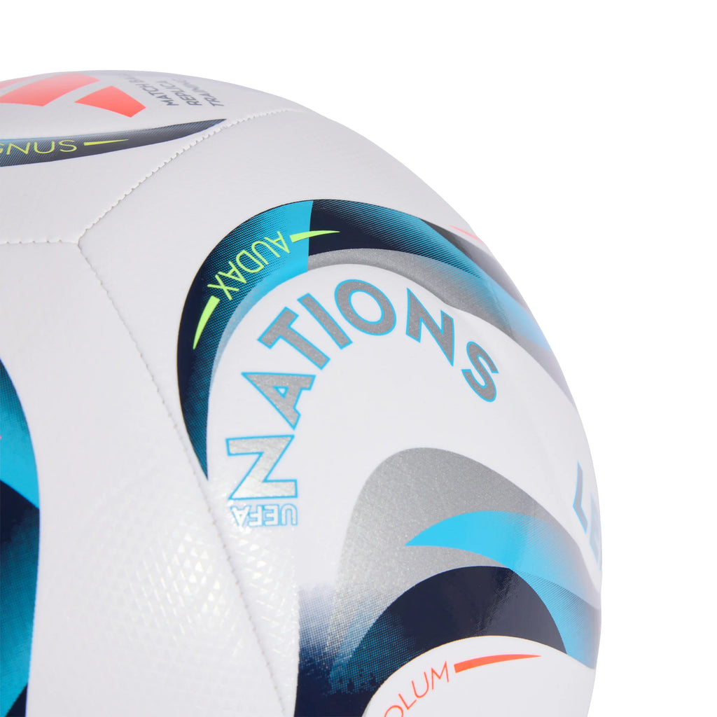 adidas UEFA Nations League 26 27 Training Soccer Ball White Lemon Silver
