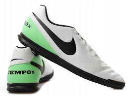 Nike Tiempo Rio III IC Youth Soccer Shoes White Black Green