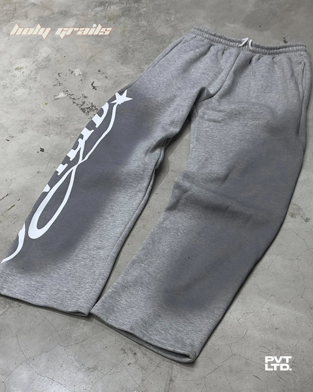 Pvt Grey Spray Track Pants HG x Pvt Ltd
