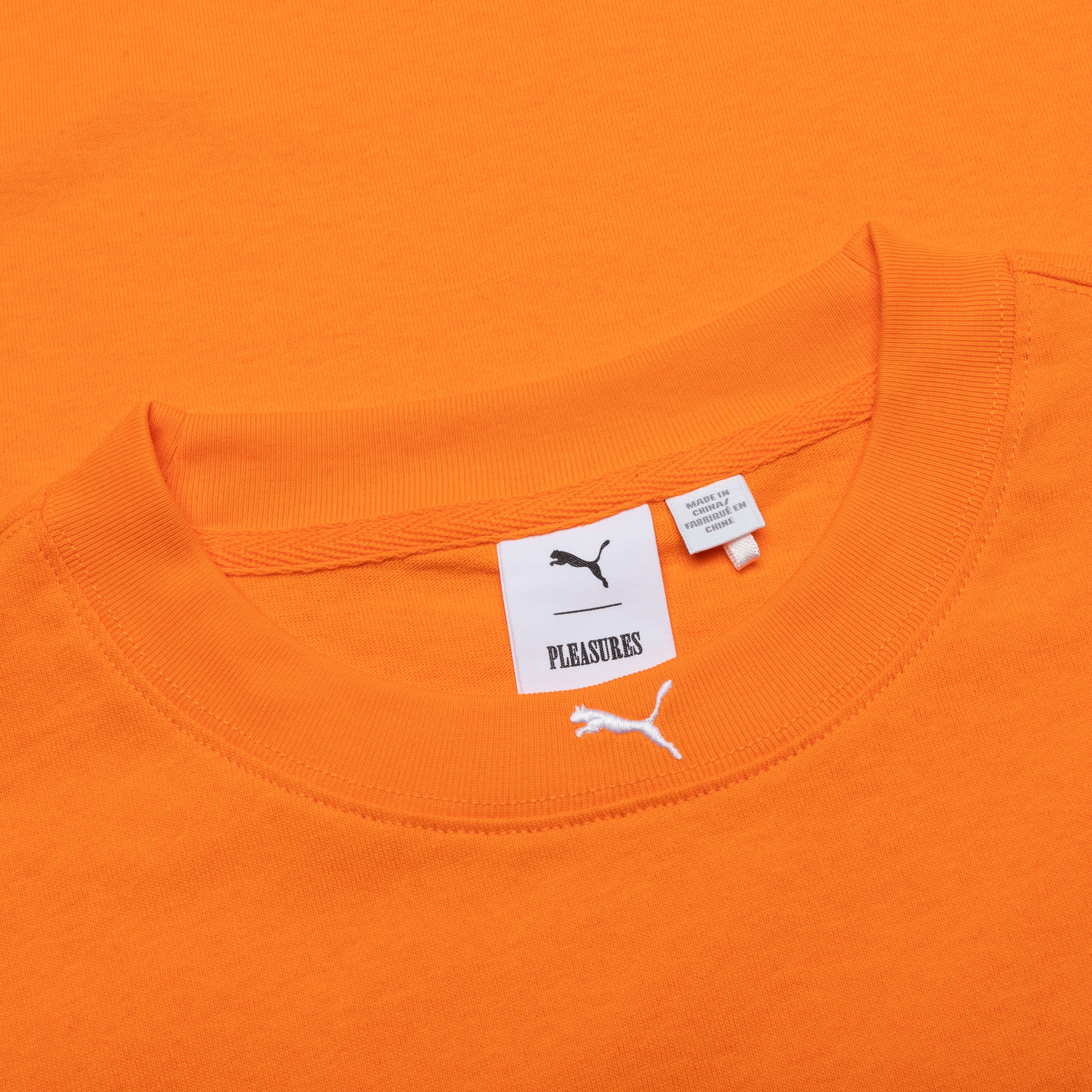 Puma x Pleasures Typo Tee Orange