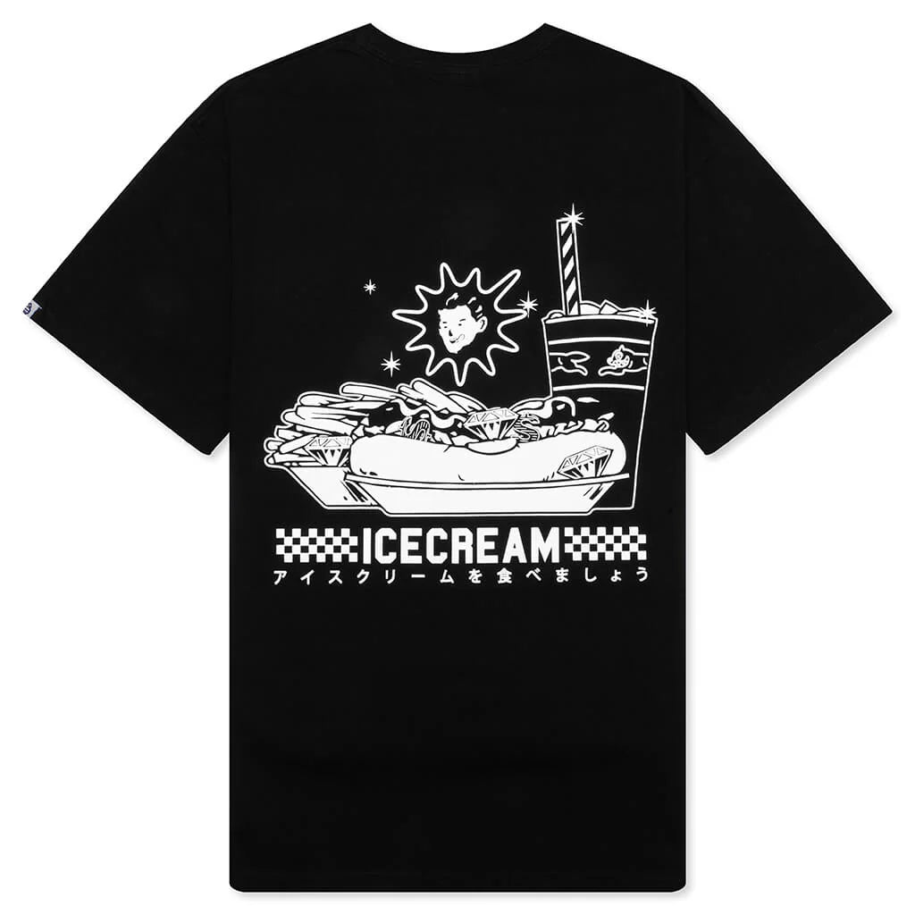 Icecream Diner Food S S Tee Black
