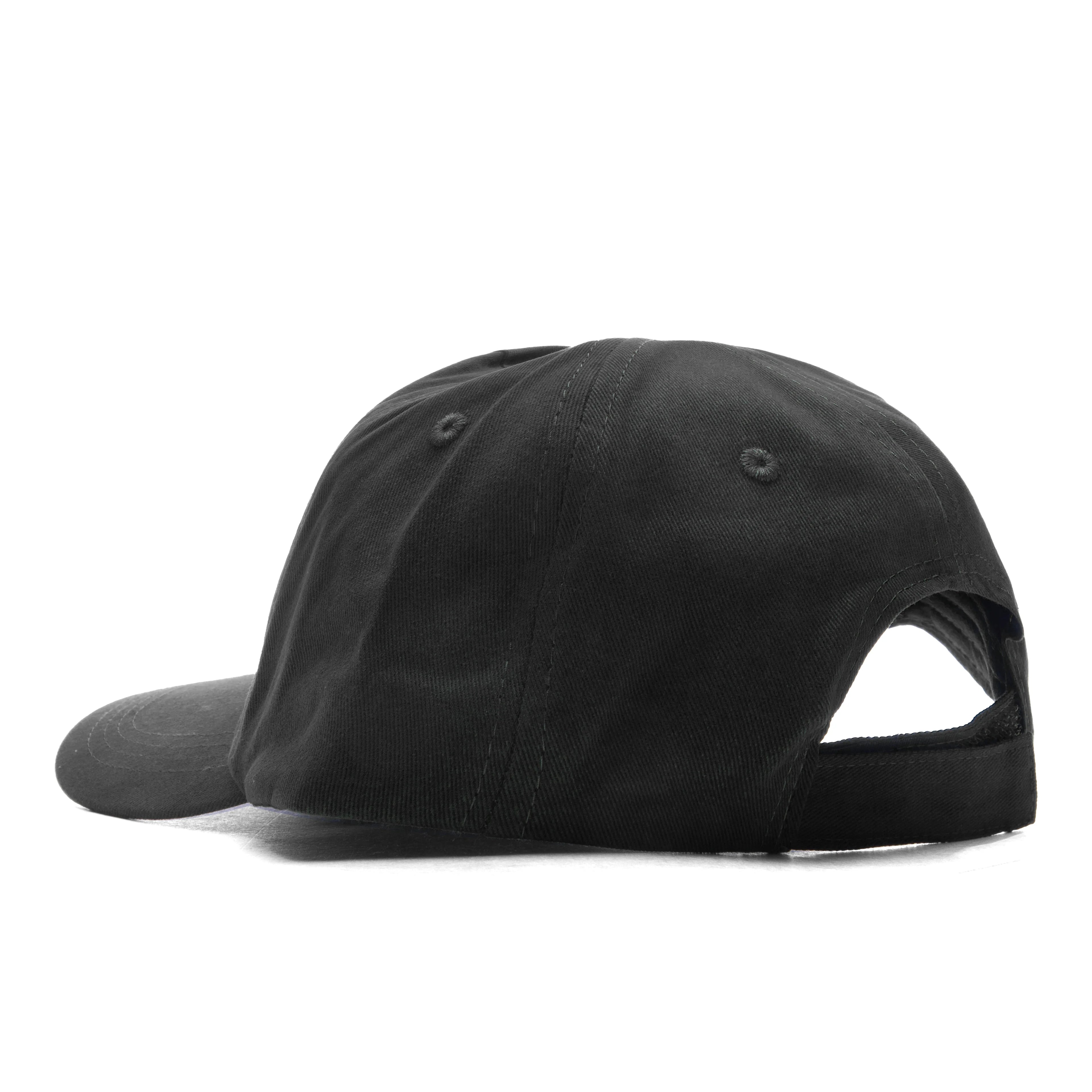 Metal Logo 5 Panel Hat Black