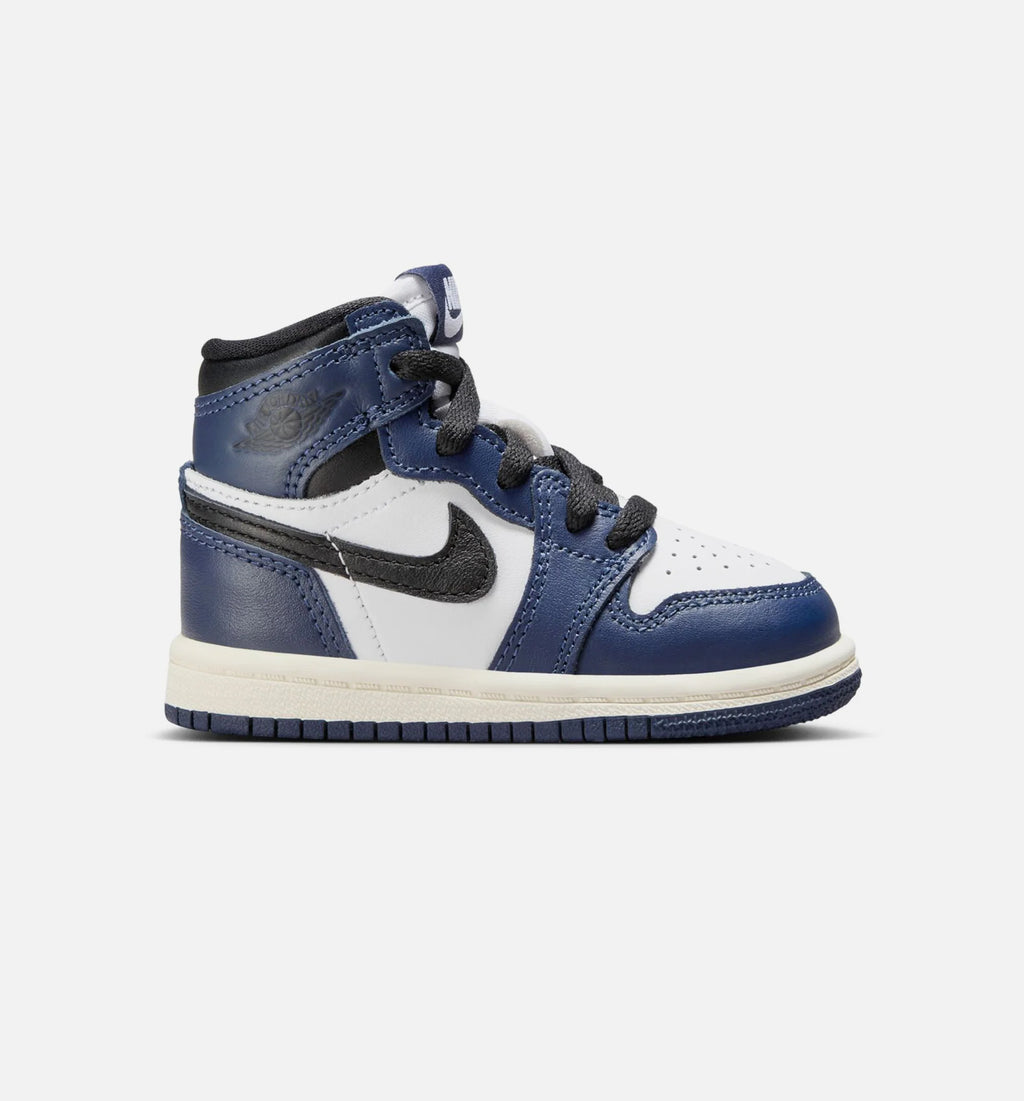 Air Jordan 1 Retro High OG Midnight Navy Infant Toddler Lifestyle Shoe Midnight Navy White