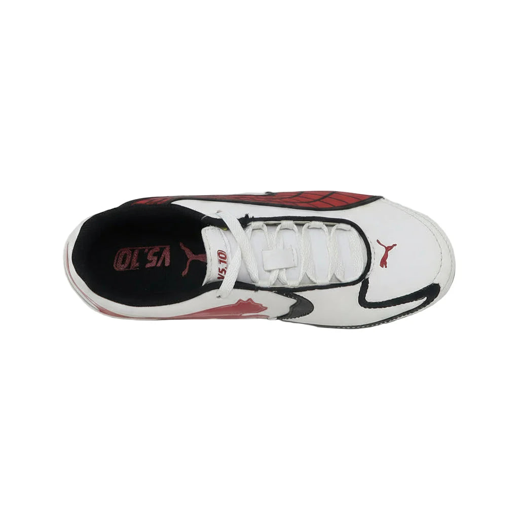 PUMA V510 II I FG Youth Firm Ground Soccer Cleats White Red
