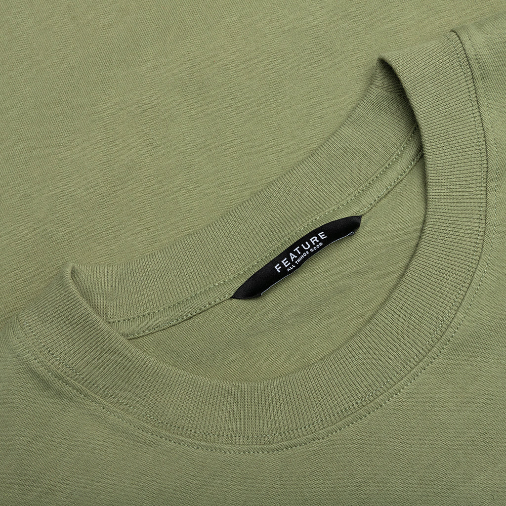 Sustained Earth Tee Oil Green