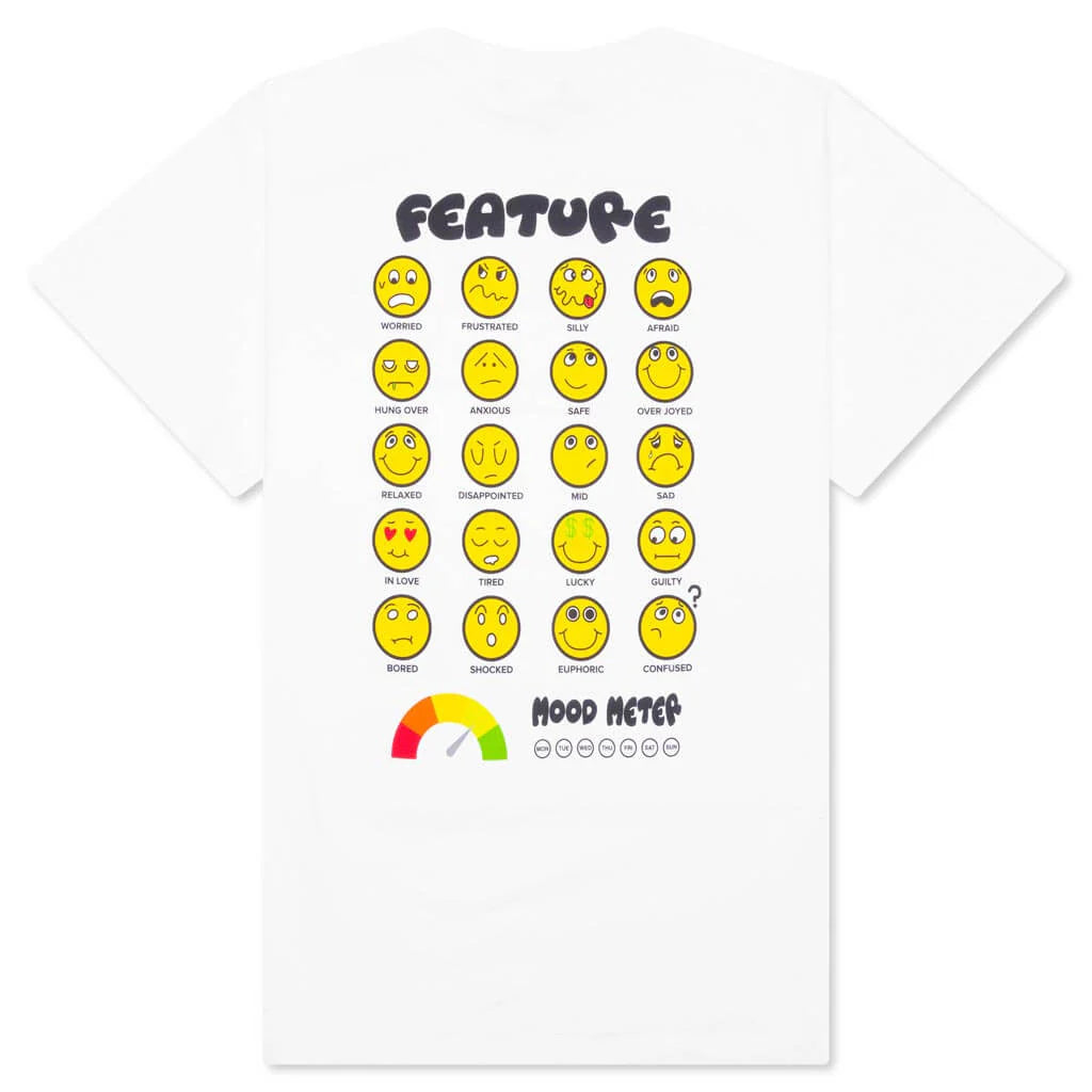 Mood Meter Tee White