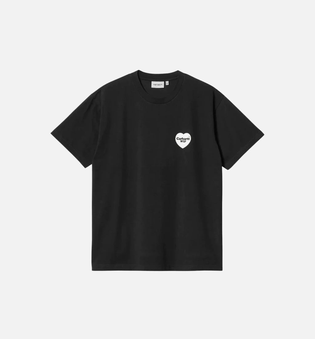 WIP Heart Bandana Mens Short Sleeve Shirt Black White