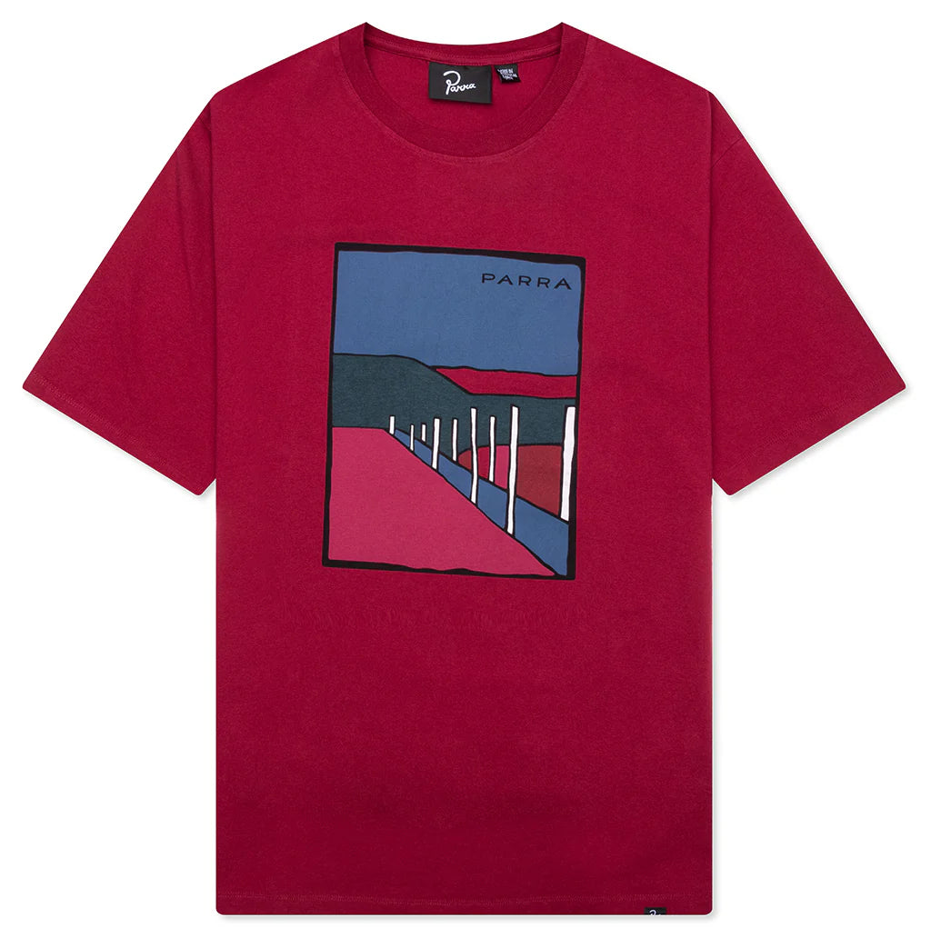 Beach Parking T Shirt Raspberry