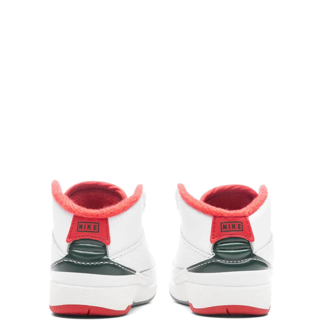 Air Jordan 2 Retro TD Italy White Fire Red Fir