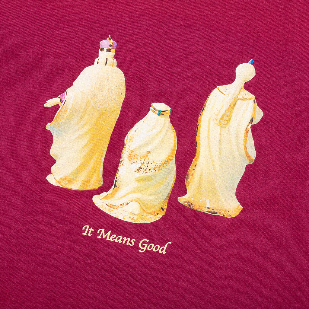 3 Kings S S Tee Burgundy