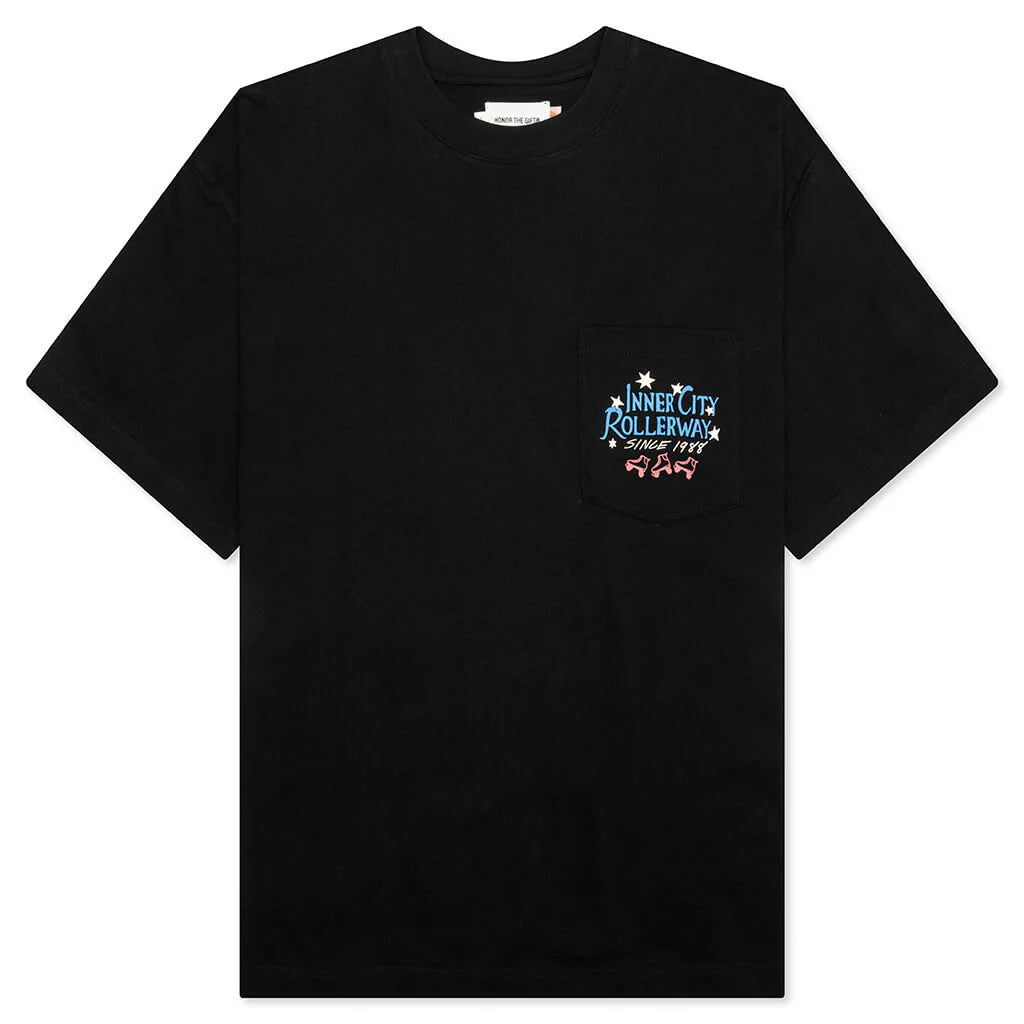 Inner City Rollerway S S Tee Black